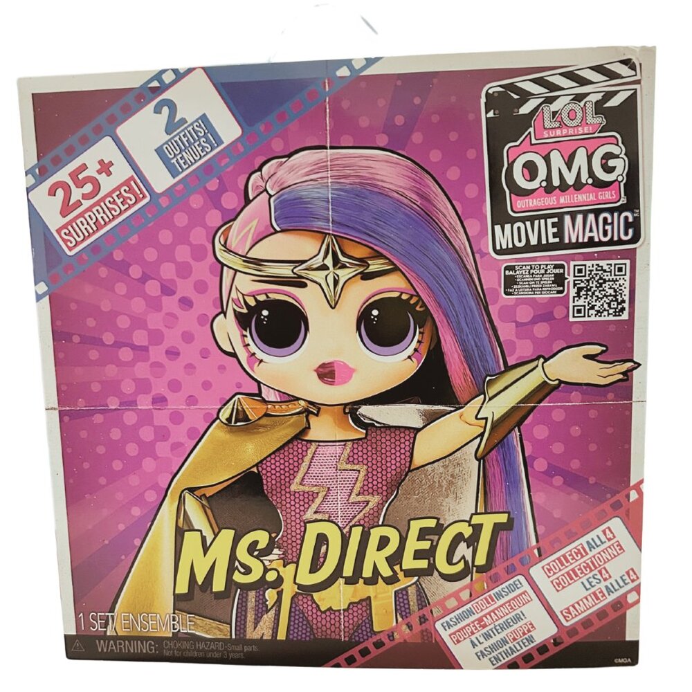 LOL Surprise OMG MS.Direct Movie Magic Fashion Doll Set 25+ Surprises Pcs Age3+